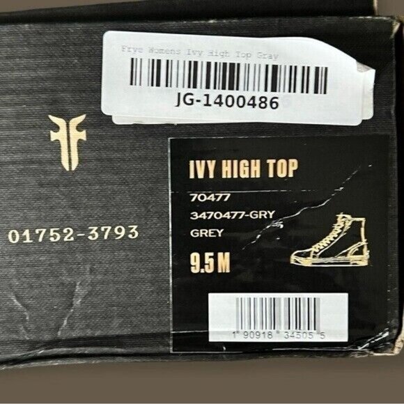 🌻NEW w/box Frye 'Ivy" Wool Leather Blend Hi-Top Sneaker Shoe Women's Size 9.5. - Picture 13 of 13